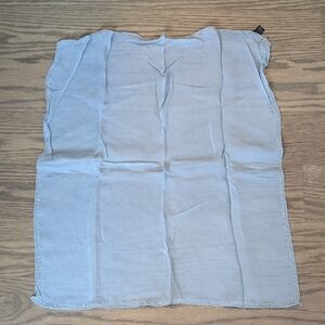 Express | Vintage Light Blue Scarf with Silver Embroidered Trim